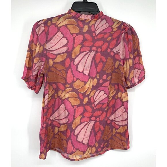 Zac & Rachel Pink and Orange Blouse - Picture 2 of 9